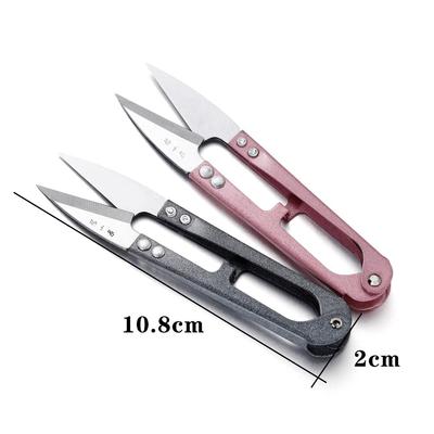1 Stück Edelstahl Multicolor Trimmen Nähschere Zangen U-Form Clippers Garn Stickerei Handwerk Schere Schneider