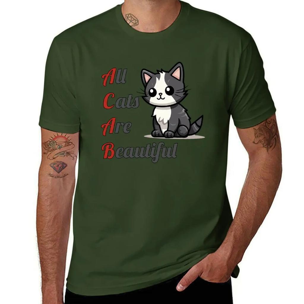 All Cats Are Beautiful TShirt plus sizes basketball graphic tees customizeds shirts graphic tee men