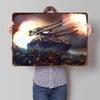 Warfare Vehicle Metal Poster Customized Wall Art Retro Vintage Tinplate Signs for Modern Home Decoration Luxury Wand Deko House