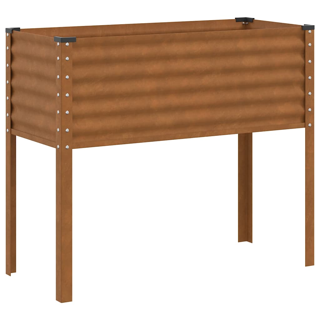 Gartenpflanzkasten 100 x 45 x 90 cm Verwitterungsstahl