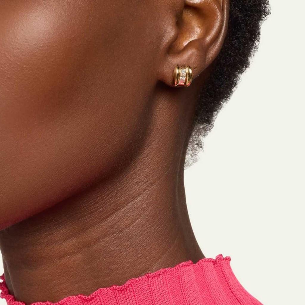 Geometric Stainless Steel Earrings For Women With Pvd Coating Fashion Jewelry Gift For Office
