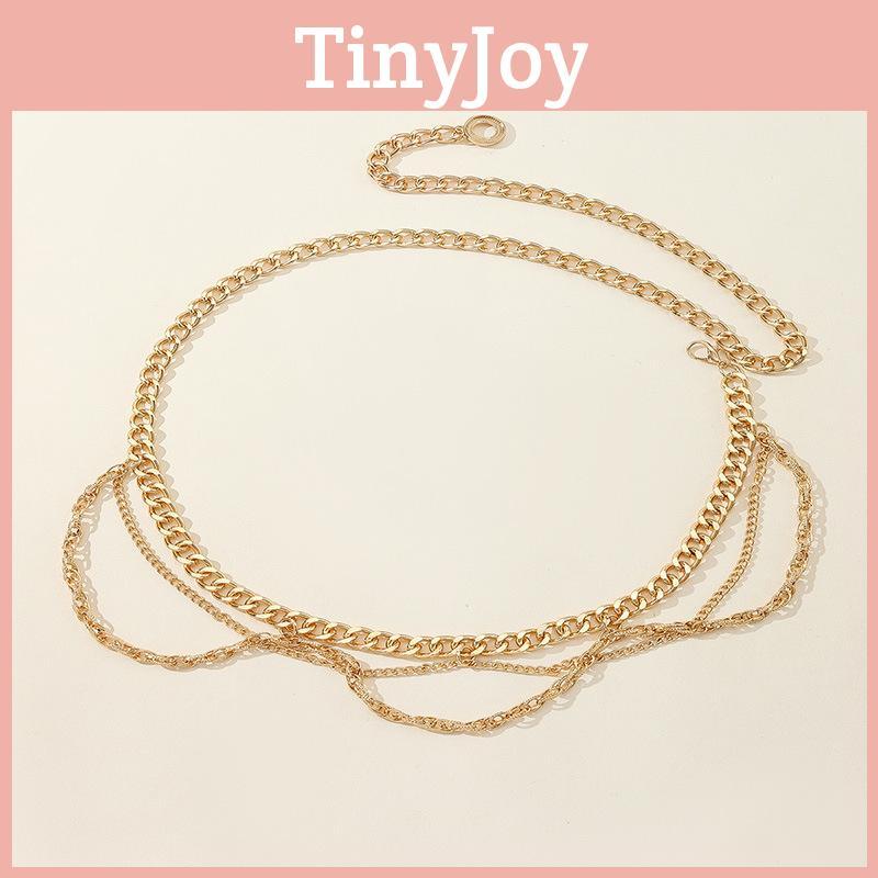 Ladies Waist Metal Chain With Carved Details Elegant Jewelry For Seasons Winter