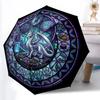 Glass Dragon Fantasy Pattern Umbrella, Portable and Foldable Design, 8 Ribs, a Casual Accessory for Halloween, Christmas, and Birthday Gifts.
