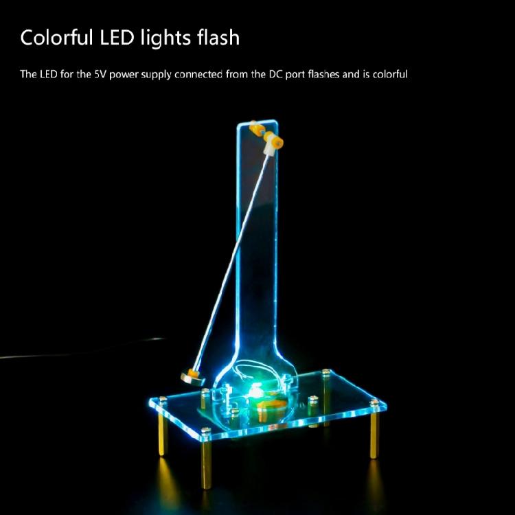 Educational Electromagnetic Oscillator Kit LED Fun Soldering Challenge Teaching Training Assembly Welding Set