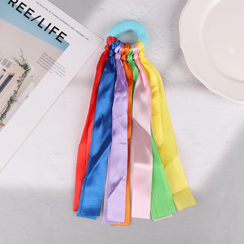 Children'S Wrist Ribbon Team Sports Pompom Cheerleading Big Match Pom Club Dance Props Elastic Bracelet With Elastic Rope