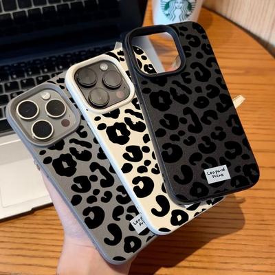 Black Leopard Print Phone Case For Samsung Galaxy Note 10 20 Ultra S10 Plus M56 M55 M15 F06 A04E A73 A03 A22 A03S Soft Cover