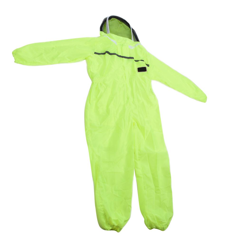 Beekeeping Suit Fluorescent Green One Piece Zipper Design Breathable Beekeeper Clothing