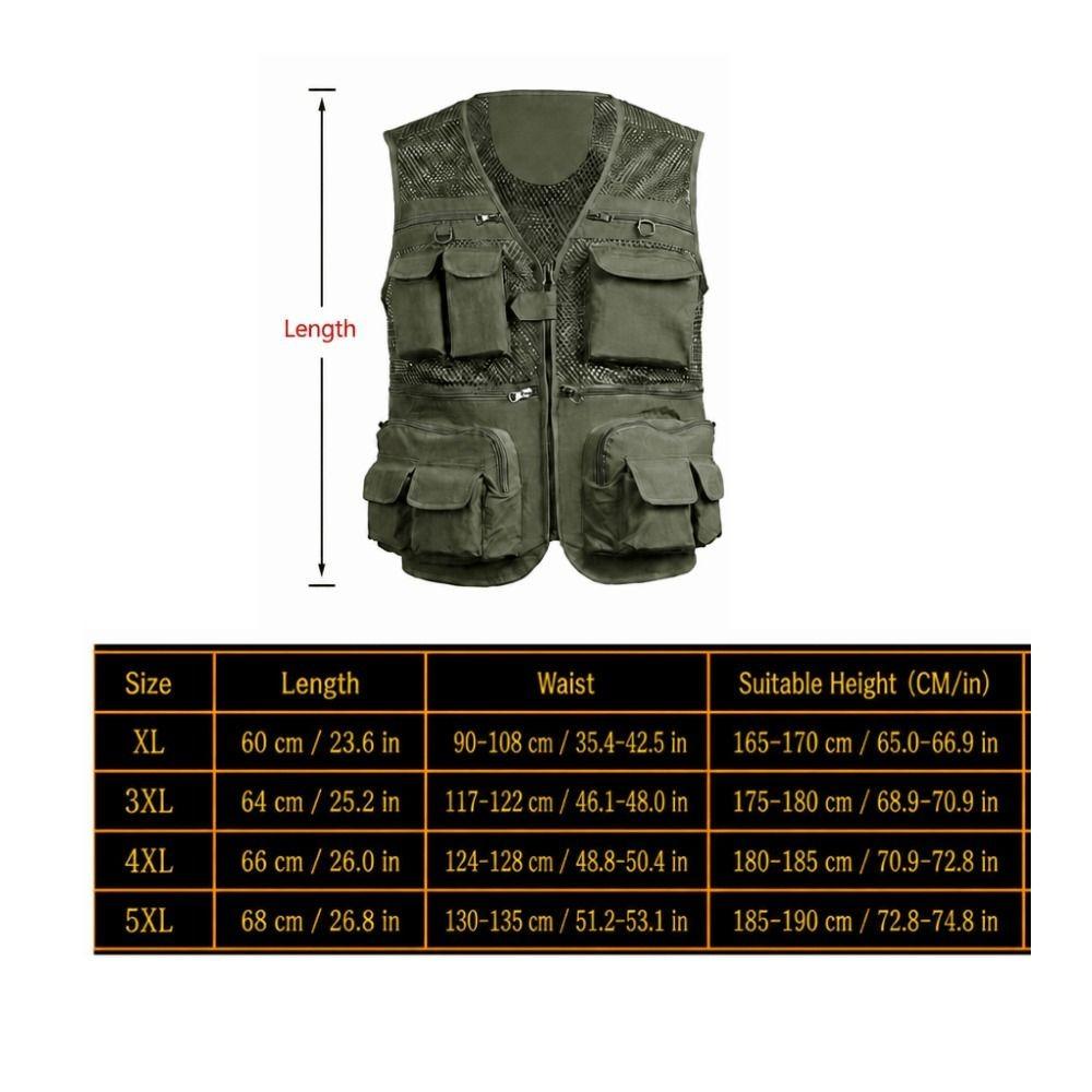 Breathable Mesh Travel Vest with 16 Pockets Summer Vest Durable Outdoor Vest  Travel