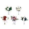 Wedding Bridal Bouquet Artificial Flower Bouquet Bride Holding Flower Bridesmaid Bouquet for Wedding Engagement Party