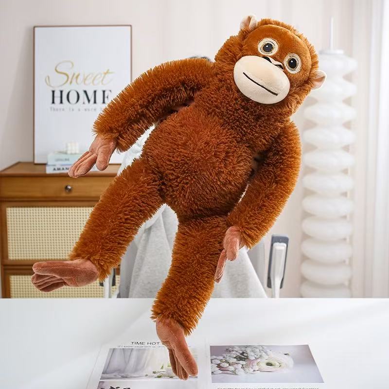 Newest Simulated Cuddle Gorilla Doll Kawaii Stuffed Plush Toy Figure Doll Cartoon Anime Cute Kids Birthday Holiday Gift Doll
