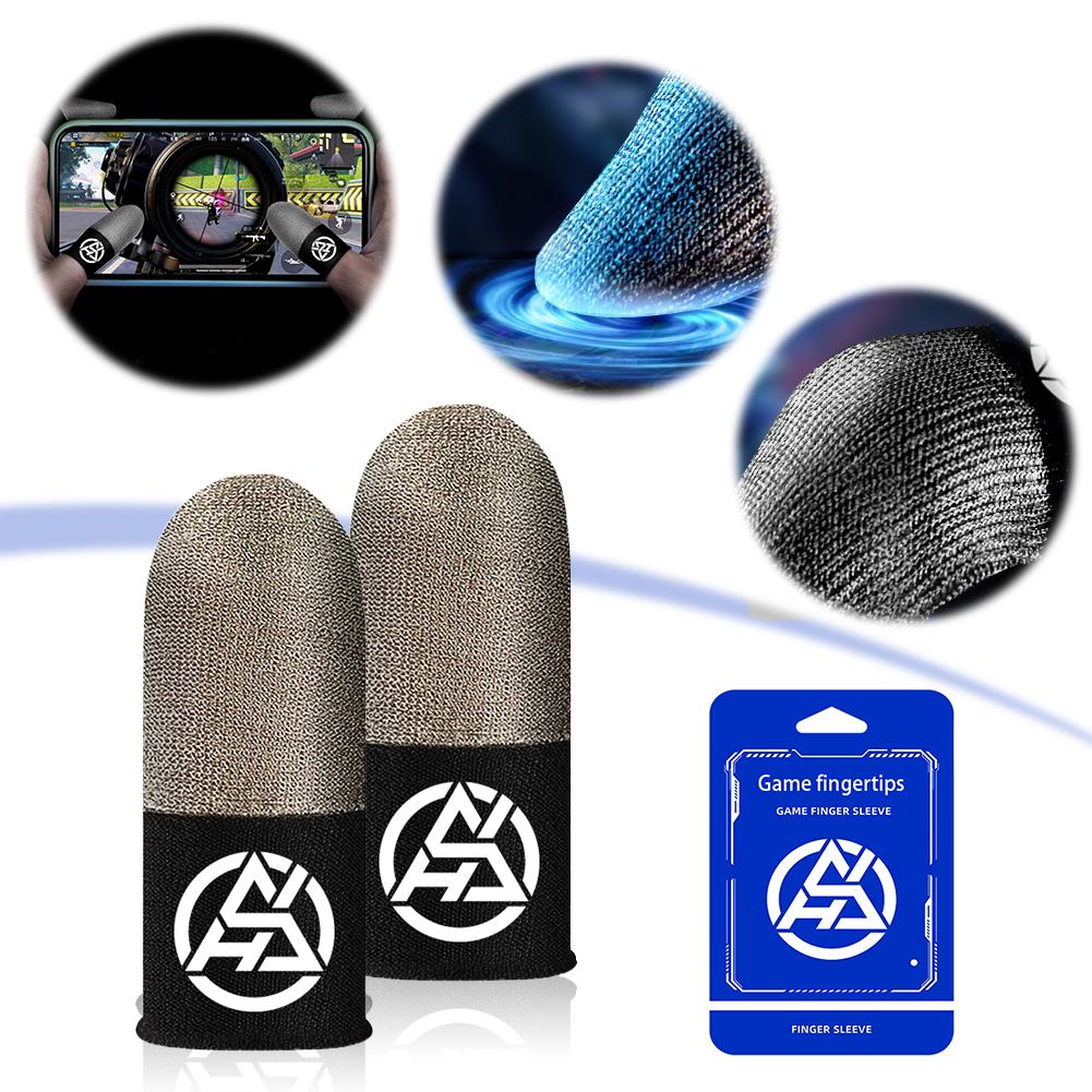 1-10 Pair Luminous Fingertips Sweat-Proof Game Finger Sleeve Finger Cots Cover Sensitive Mobile Touch Glove for PUBG Phone Games