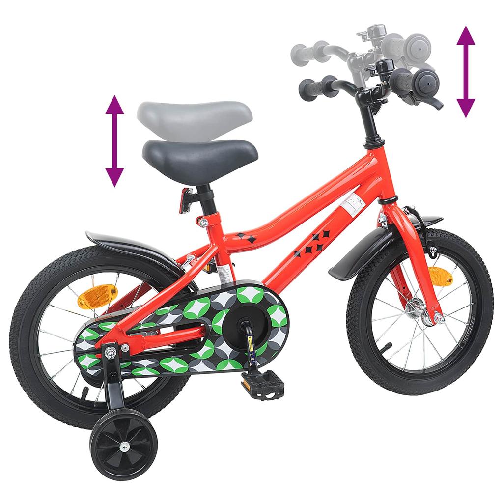 Kinderfahrrad 16 Zoll für Alter 4 6 Rot