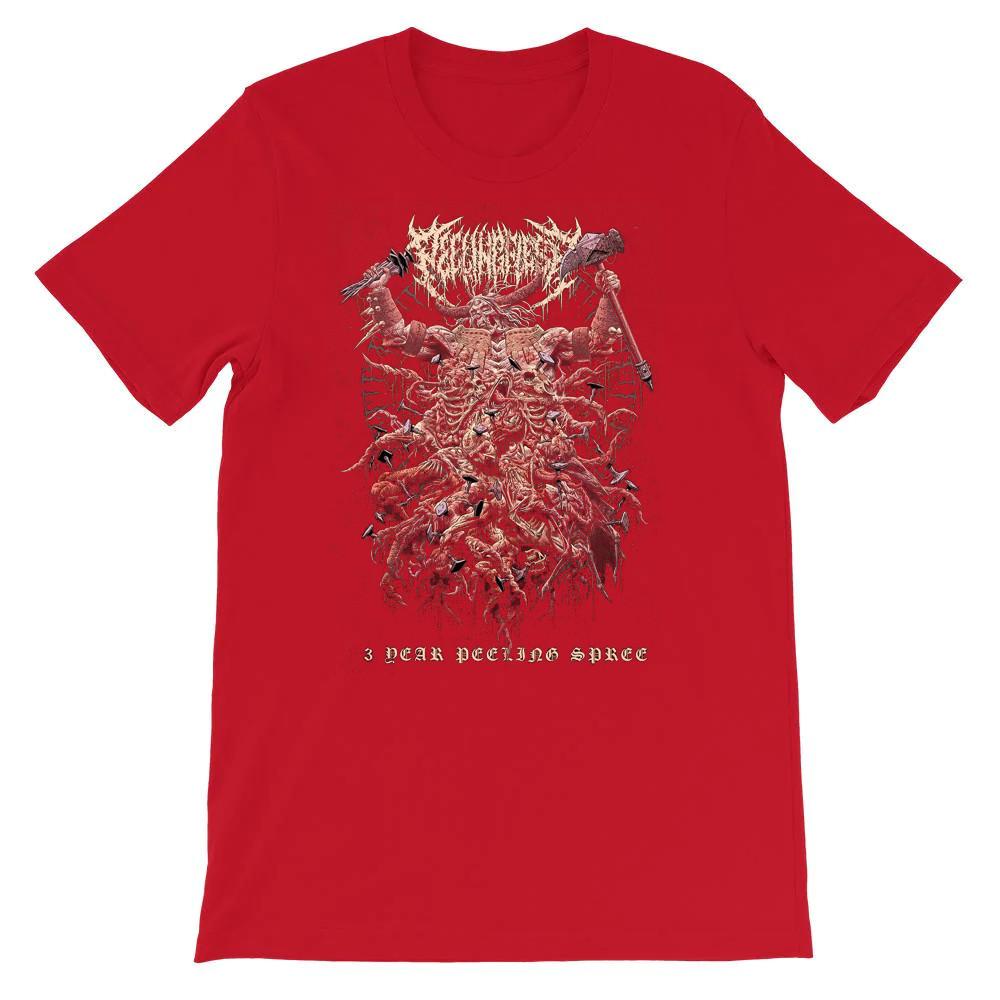 PeelingFlesh Red T-Shirt Cotton Unisex S-234XL Short Sleeve NEW34 Unisex T-Shirt XXXXL