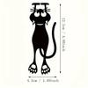 Funny Cat Silhouette Bookmarks Creative Paper Page Clips for Novels Textbooks & Stationery Organization