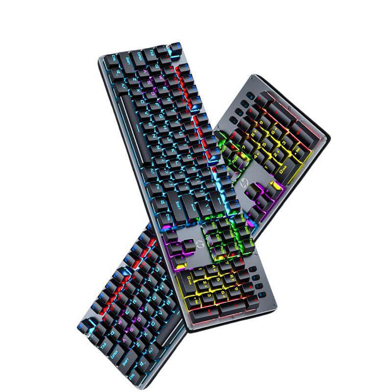 GK100F Mechanical Blue Switch Keyboard - USB Wired for Business, Home, & Gaming