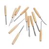 12-teiliges Holzschnitzwerkzeug-Set mit Holzgriff und Stahlmeißel für die DIY-Holzbearbeitung und Gravur