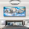 Animal Running Horse Canvas Painting Wall Picture Canvas Wall Art Poster Print for Living Room Bedroom
