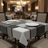 Non-slip Geometric Splicing Tablecloth Modern Simple Style Dining Table Protector  Party