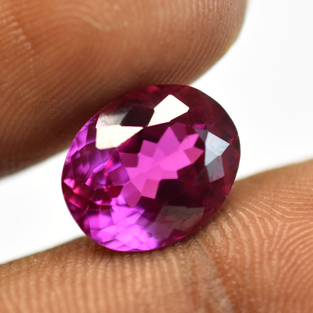 Natural Pink Sapphire Loose Gemstone Oval Cut 6.40 ct Ceylon September Birthstone for Jewelry Making