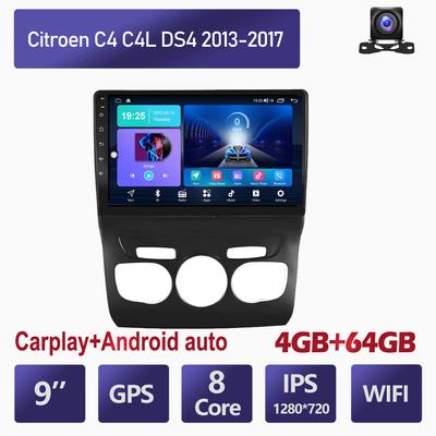 2 Din Android Autoradio Multimedia Videospeler Voor Citroen C4 C4L DS4 2013-2017 GPS Navigatie Wifi Bluetooth Head Unit
