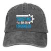 Trust Me I Am Engineer Baseball Cap Blue Logo Streetwear Unisex Men Washed Trucker Hat Breathable Design Cap