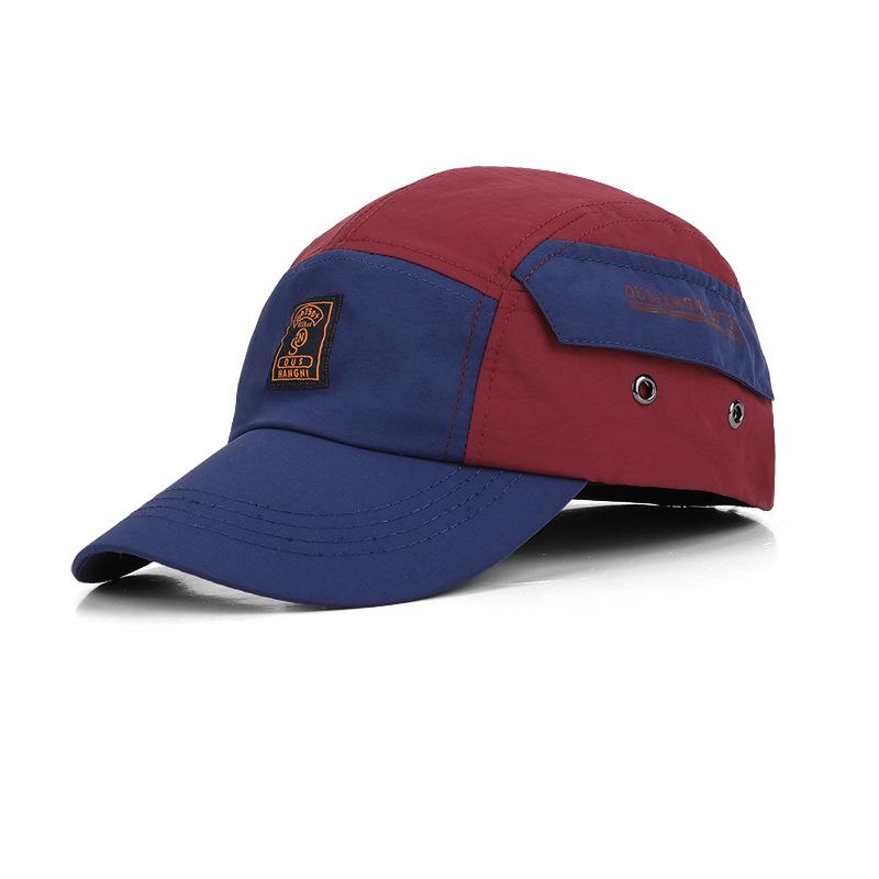 Summer Men's Outdoor Sports Sun Hat Quick-Drying Waterproof Baseball Cap Thin Color Matching Duck Tongue Sunscreen Cap