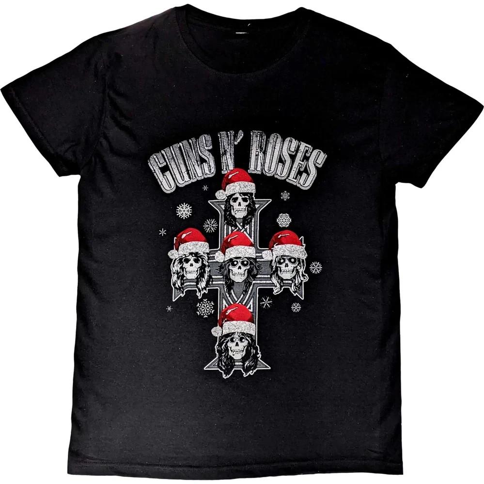 RARE ! Guns N Roses - Appetite Christmas - Black t-shirt Size S to 5XL HOT NEW Unisex T-Shirt L