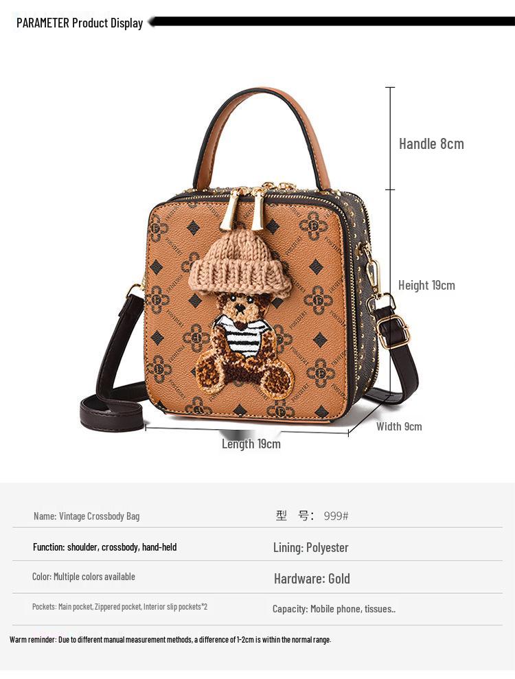Women's Fashion Crossbody Bag 2025: Versatile High-End Small Square Handbag