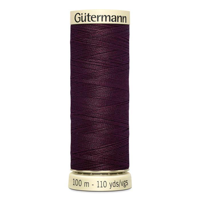 Fil à coudre 100% polyester Gutermann 1 Bobine - Att 130 - grenat