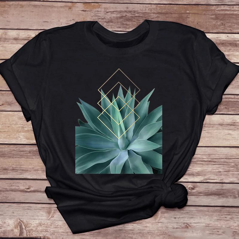 Clothes For Women Cartoon Kawaii Ladies Short Sleeve Casual Summer Print Female Clothes Fashion Tops Tshirt Natural Scenery