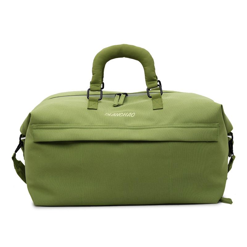 

New short-distance travel bag, women s large-capacity portable and light luggage bag, travel storage luggage bag, sports fitness bag зелений
