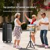 SANSUI T26 Dual 6.5-inch Outdoor KTV Trolley Speaker with Mics (CN Version)