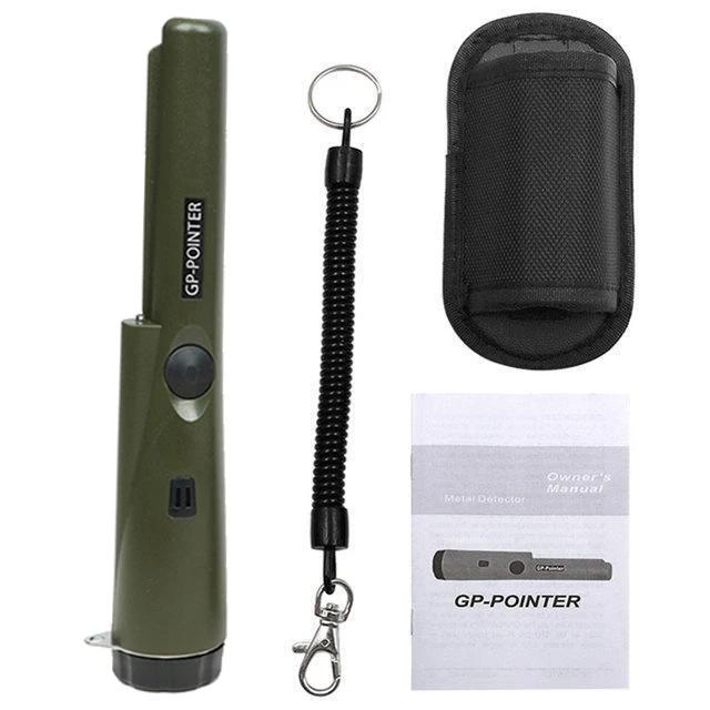 GP-Pointers Handheld Metal Detector Pinpointer Waterproof 161° Side Scan Gold Coin Treasure Finder with Vibration Sound Alarm