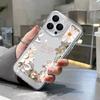 Funda de Silicona Loto Blanco Compatible con iPhone 11/12/13/15/16 Pro Max Protección Completa Anti-Caída Cubierta Protectora Para iPhone16 16Pro 15Pro