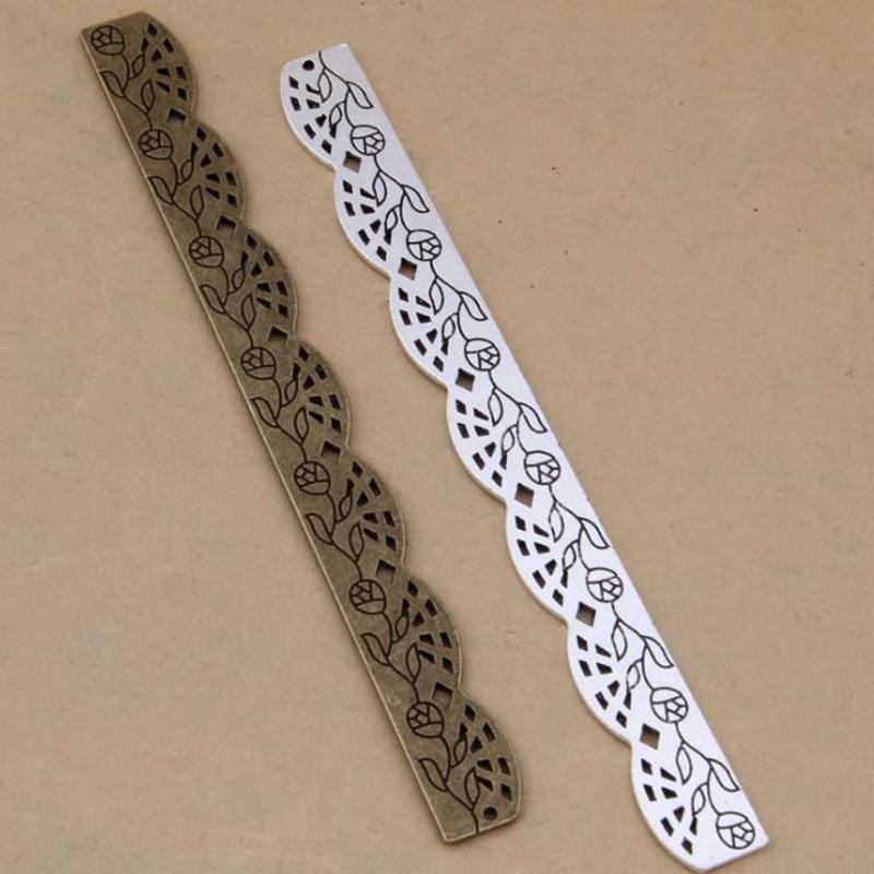 1 Stück Niedlich Kawaii Retro Vintage Metall Katze Spitze Lineal Lesezeichen Schulbürobedarf Schreibwaren Ellen Brook Geschenk Nähen Zeichnen