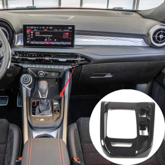 Carbon style Center Console gear shift panel trim cover for Dodge Hornet
