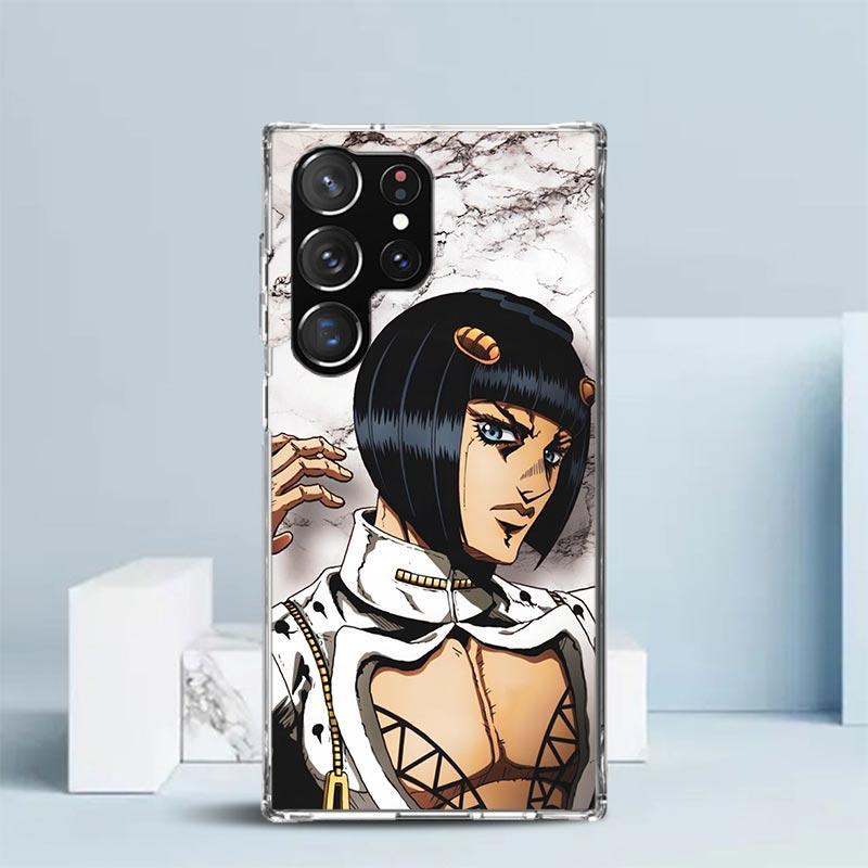 JoJo Adventure Bruno Buccellati Phone Case For Samsung Galaxy S24 S25 Edge S26 Ultra S22 S23 Plus S21 + S20 FE Soft TPU Back Cov