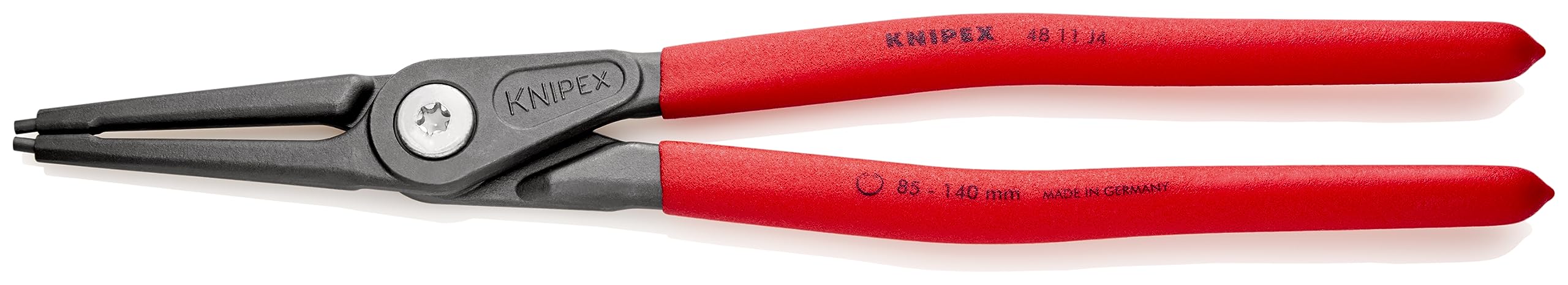 

KNIPEX KNIPEX Прецизионные клещи для стопорных колец для прямых отверстий 4811-J4, (SB) серый