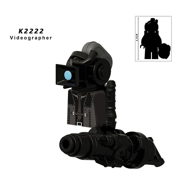 MOC Skibidi Toilet Man Vs Monitor Building Blocks The Audio and Camera Man Toys For Children Christmas Birthday Gift