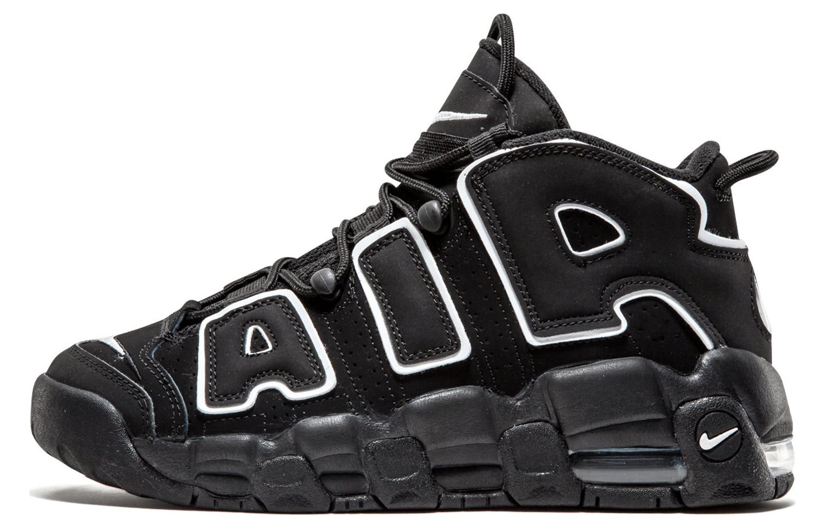 Nike Air More Uptempo Black White GS 415082-002 36