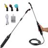 Pulvérisateur Électrique Portable Manuel Outil d'Irrigation de Jardinage USB 2400mAh Rechargeable Poignée Télescopique 3 Buses Tuyau 2/3/5M