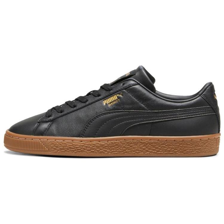 New Puma Basket Black Gold Gum 374923-30
