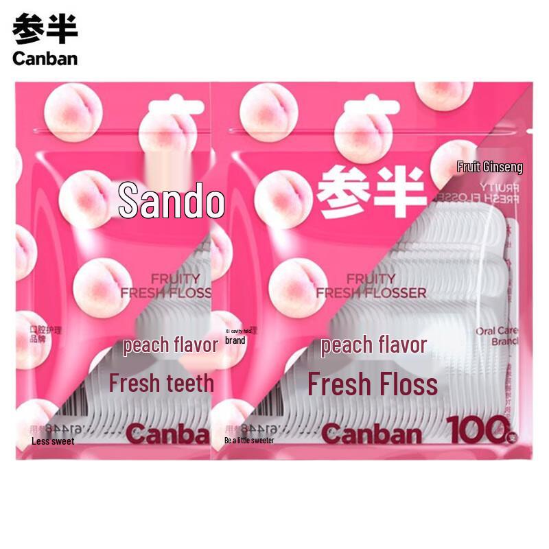 

Sanban Peach Flavored Dental Floss