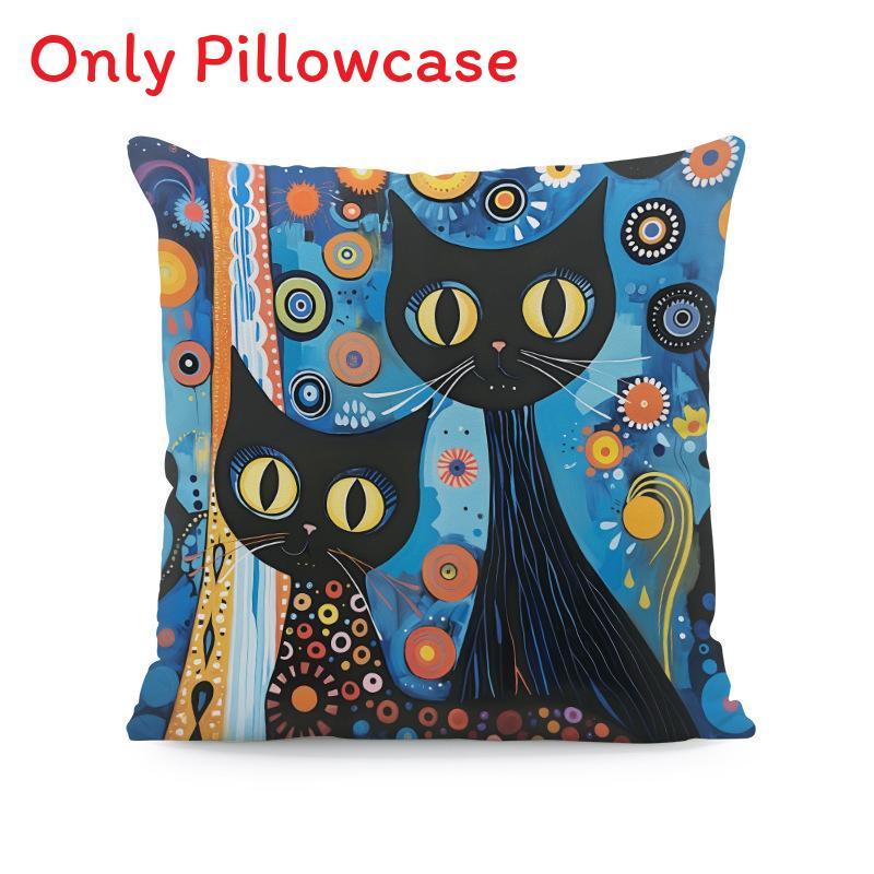 Animal Print Cushion Cover Soft Plush Cartoon Decor For Living Room Sofa