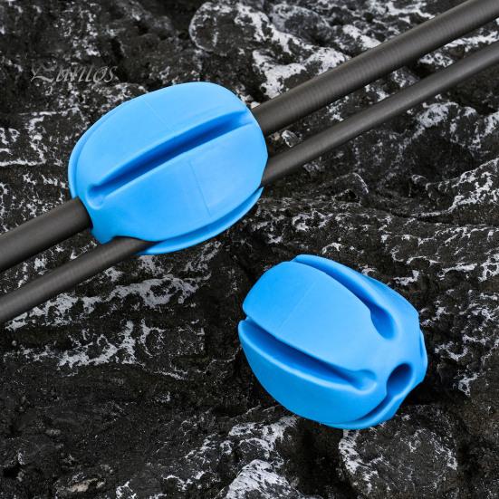 6 stk fiskestang fast ball 4/5/8/9/10 MM 5 hull Ripefri Gjenbrukbar fiskestangbeskytter klips Festeverktøy Fisketilbehør