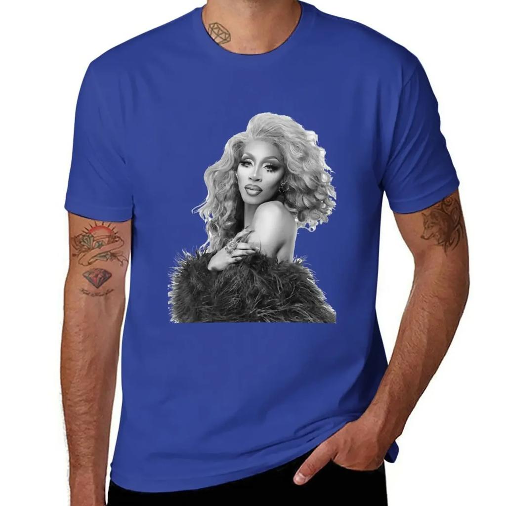 Jaida Essence Hall - Black & White T-Shirt quick drying plus size tops plain black t shirts men