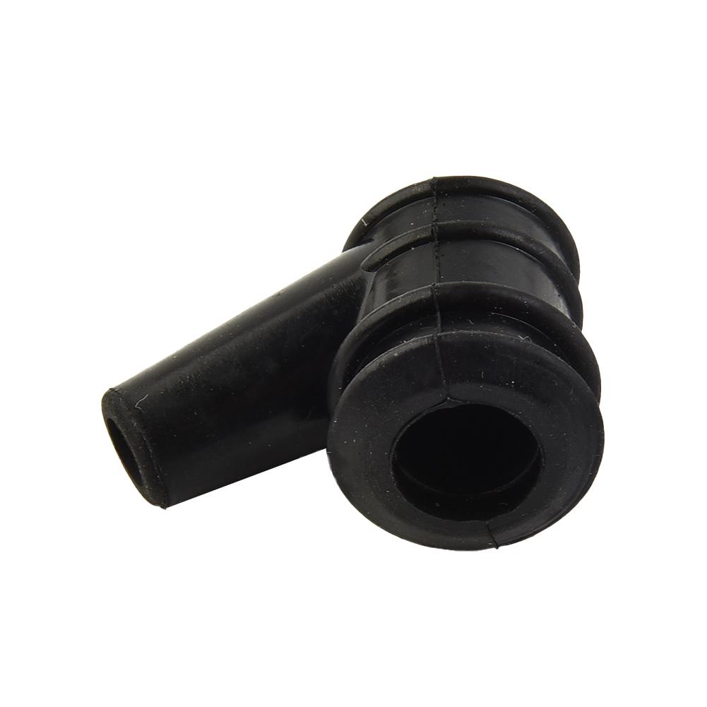 Schwarze Gummi-Kappe mit Feder für 5 mm HT für Außen-Rasenmäher, Laubbläser