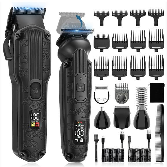 Xiaomi2PC Professional Hair Cutting Machine Cordless Beard Trimmer Electric Clipper for Men USB Rechargeable Barber Tool