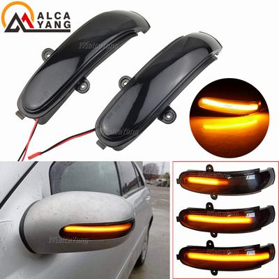 Para Mercedes Benz Clase C W203 S203 CL203 2001-2007 Luz de Señal de Giro Dinámica LED Espejo Lateral Indicador Secuencial Lámpara de Intermitente