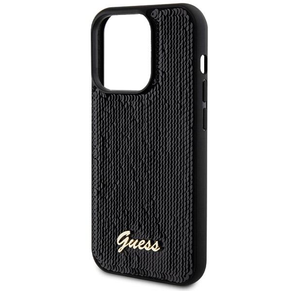 Guess Guhcp13Xpsfdgsk Iphone 13 Pro Max 6.7 Czarny/Black Hardcase Sequin Script Metal
